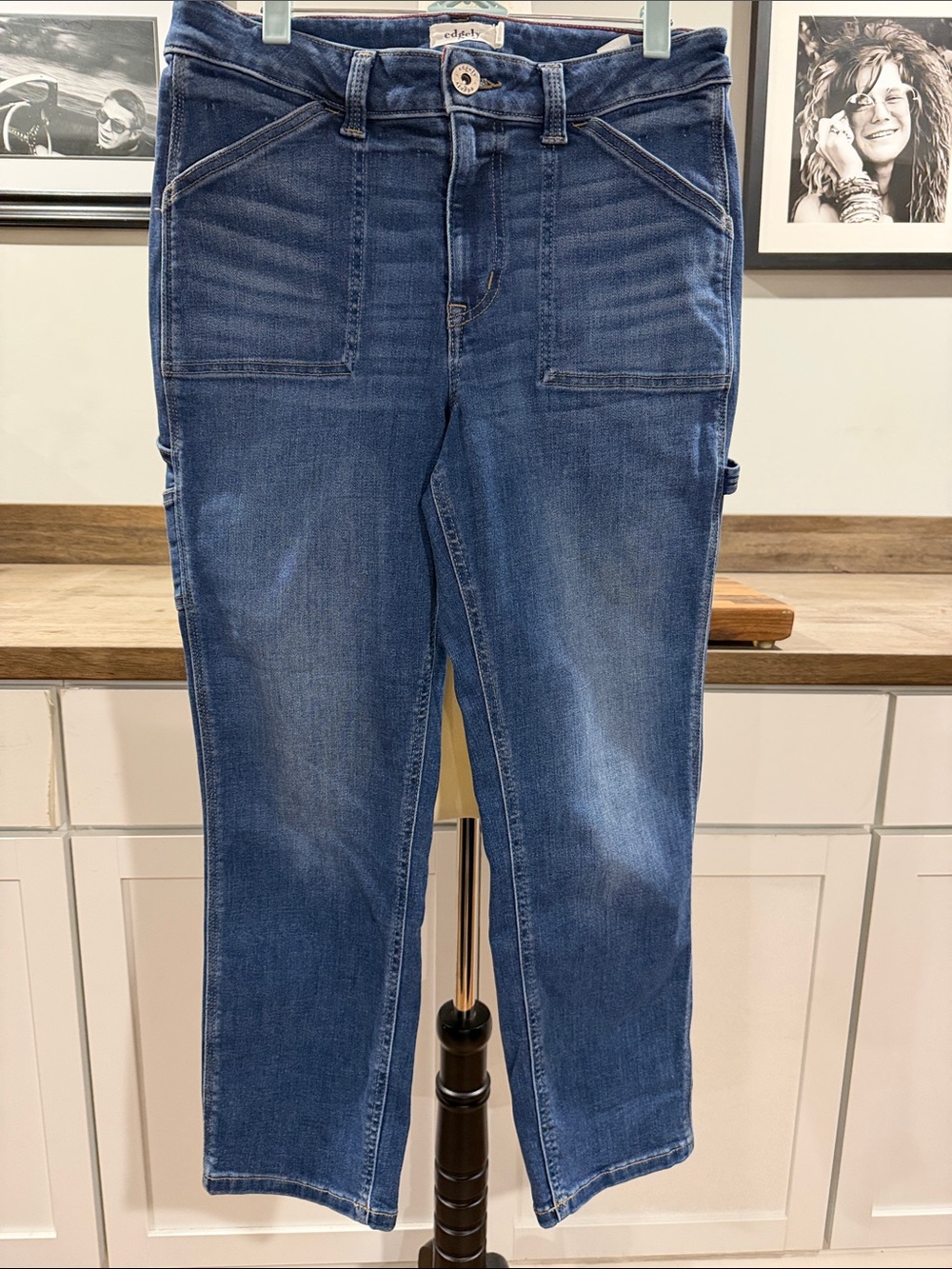 Edgely Blue Cropped Jeans size 12